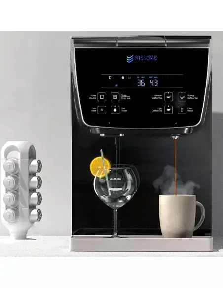 Purificador profissional FASTOME com funções de café, chá e água alcalina