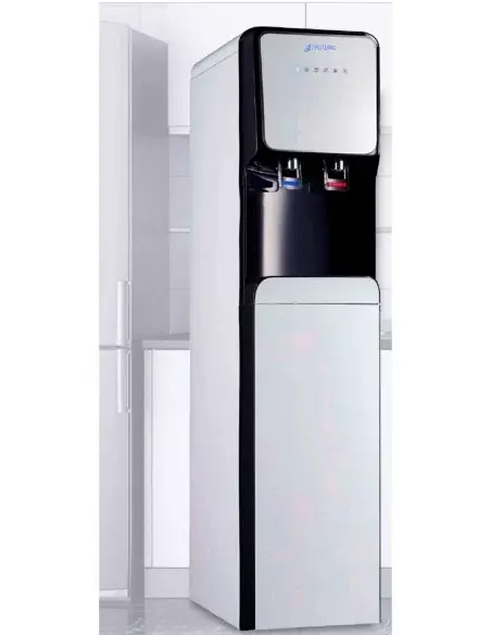 FASTOME Zenith reverse osmosis water dispenser in a kitchen with cold, room temperature, and hot water