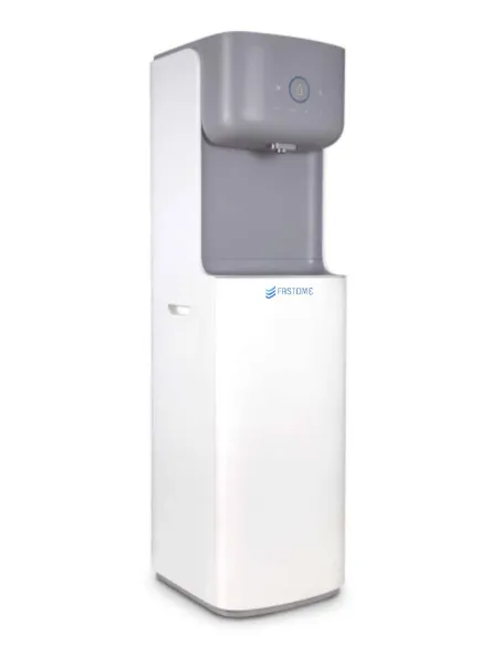 Side profile of the FASTOME Zenith reverse osmosis water dispenser with cold, room temperature, and hot water