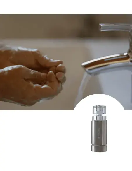 Hand washing with FASTOME tap water purifier