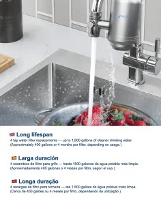 Cartuchos de substituição FASTOME para filtro de torneira – Imagem ilustrativa do produto 2