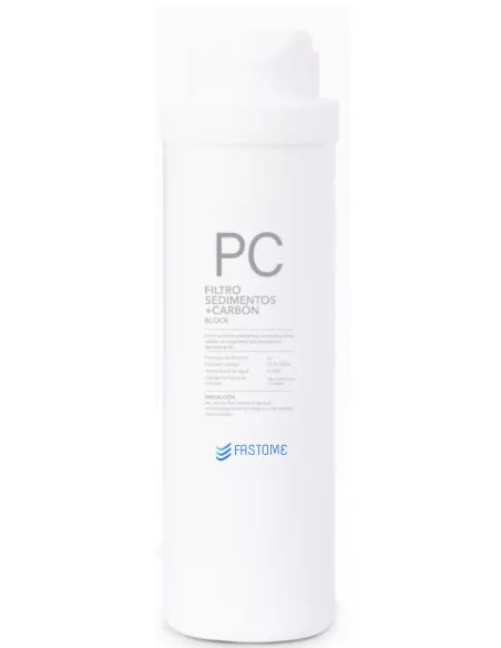 PC water filter cartridge for sediment and carbon block filtration Fastome