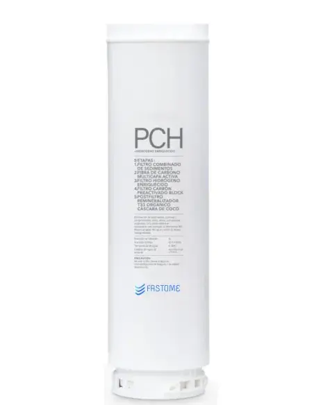 PCH Fastome cartridge with 5 stages for hydrogen-enriched and sediment-free water