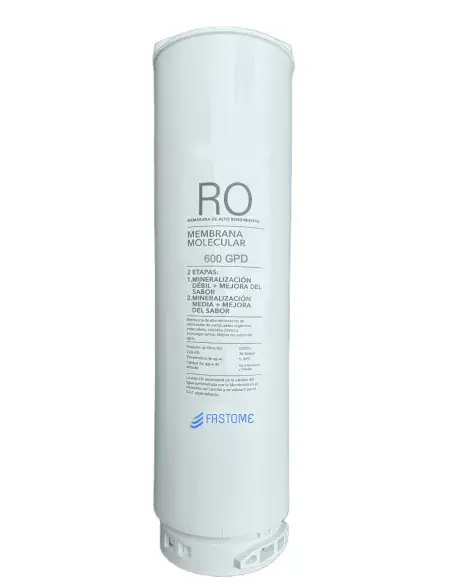 Fastome Premium 600 GPD membrane with front label and visible specifications