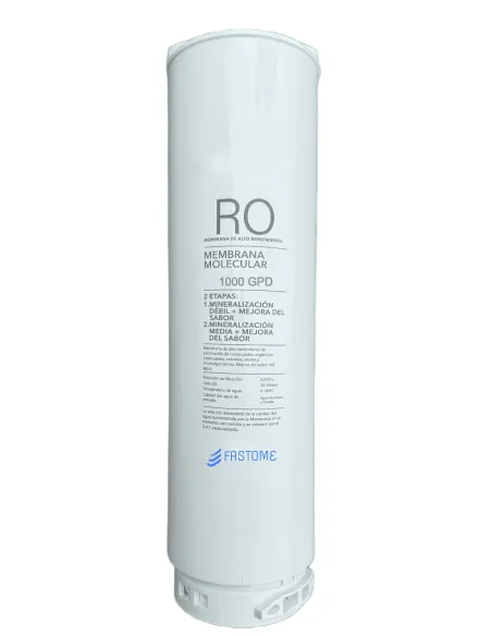 Fastome 1000 GPD membrane with front label showing technical specifications
